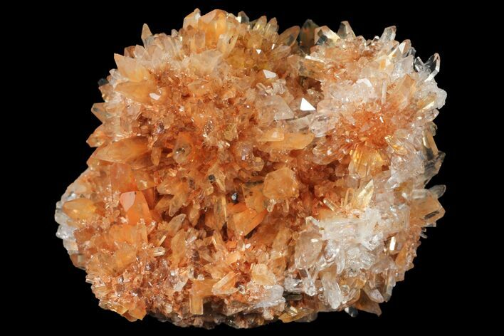 Orange Creedite Crystal Cluster - Durango, Mexico #99191
